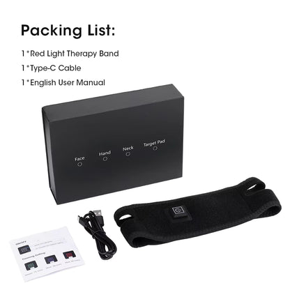 Multi-Purpose 660nm & 850nm Red & Near-Infrared LED Light Therapy Band Wrap