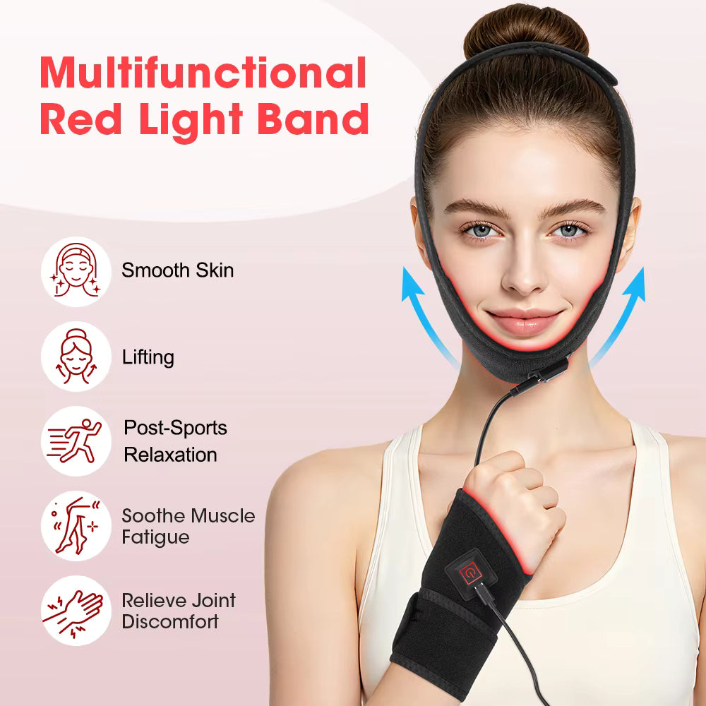 Multi-Purpose 660nm & 850nm Red & Near-Infrared LED Light Therapy Band Wrap