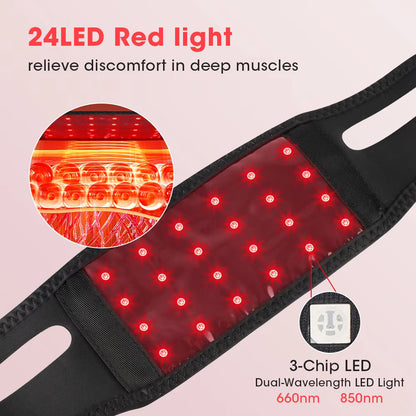 Multi-Purpose 660nm & 850nm Red & Near-Infrared LED Light Therapy Band Wrap
